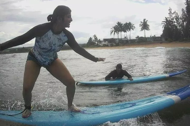 Group Surf Lessons for beginners on the North Shore of Oahu