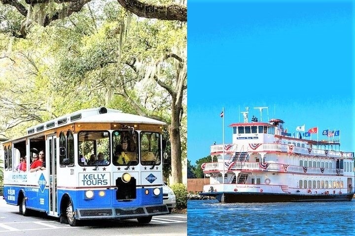 Savannah Land & Sea Combo: City Sightseeing Trolley Tour with Riverboat Cruise - Primary Image