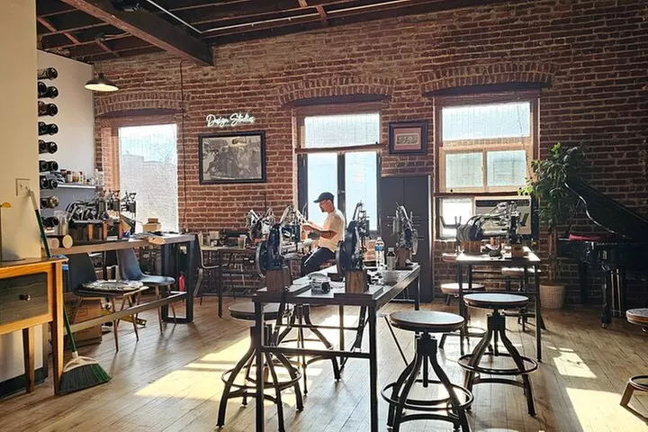 Leather Handbag Sip and Stitch at Rob Hall Design Studios