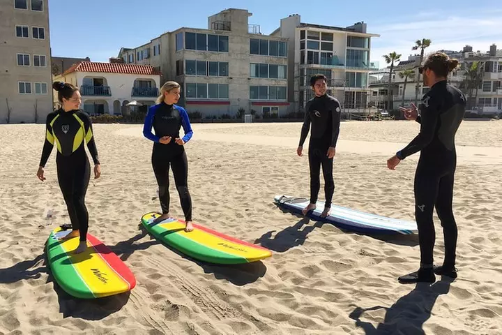 Shared 2 Hour Small Group Surf Lesson in Santa Monica