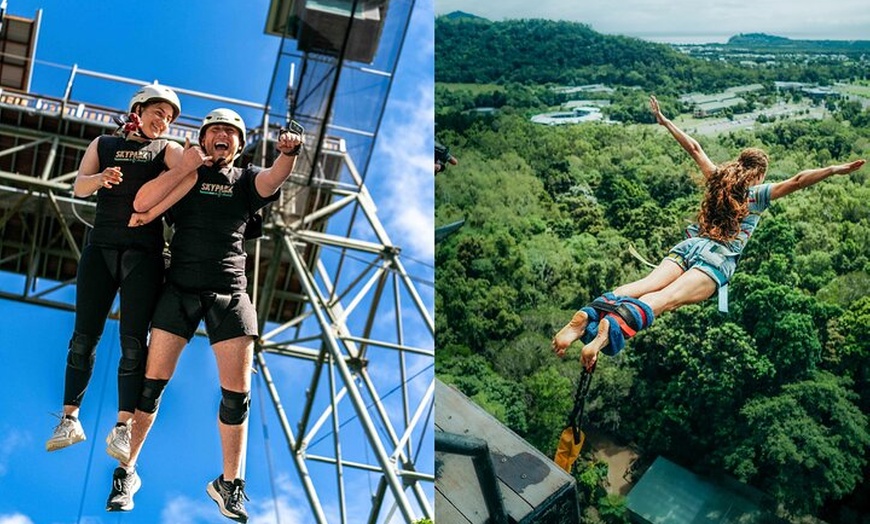 Image 1: Bungy Jump & Giant Swing Combo in Skypark Cairns Australia