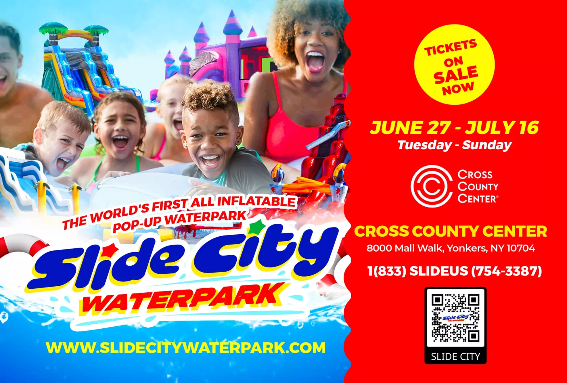 Slide City Inflatable Waterpark - Sunday, Jul 16, 2023 / 3:00pm-7:00pm - Primary Image