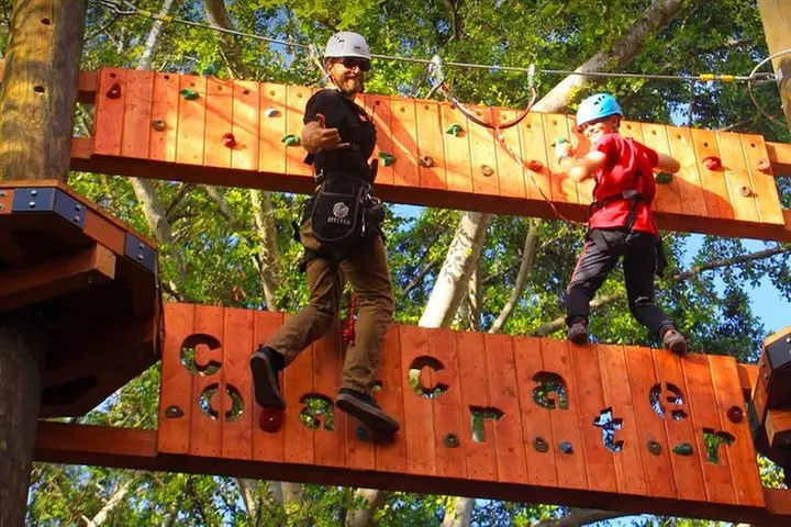 High Ropes Adventure Course at Coral Crater