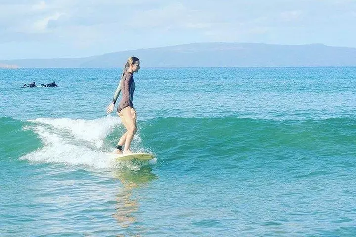 Group Surf Lesson for Beginners in Kihei at Kalama Park