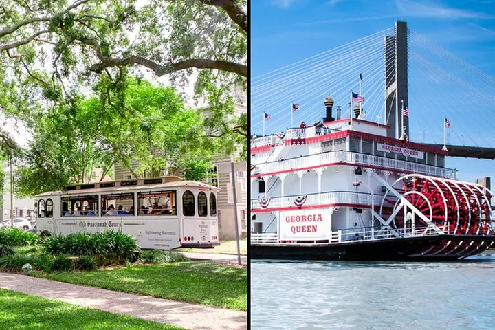 Land and Sea: Savannah Historic Trolley Tour and Cruise - Primary Image