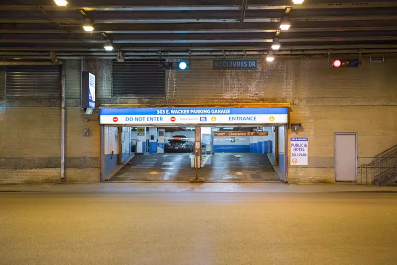 Parking at Underground Entrance - 303 E. Wacker Dr. Garage