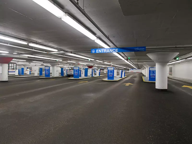 Parking at Millennium Lakeside - Underground Entrance