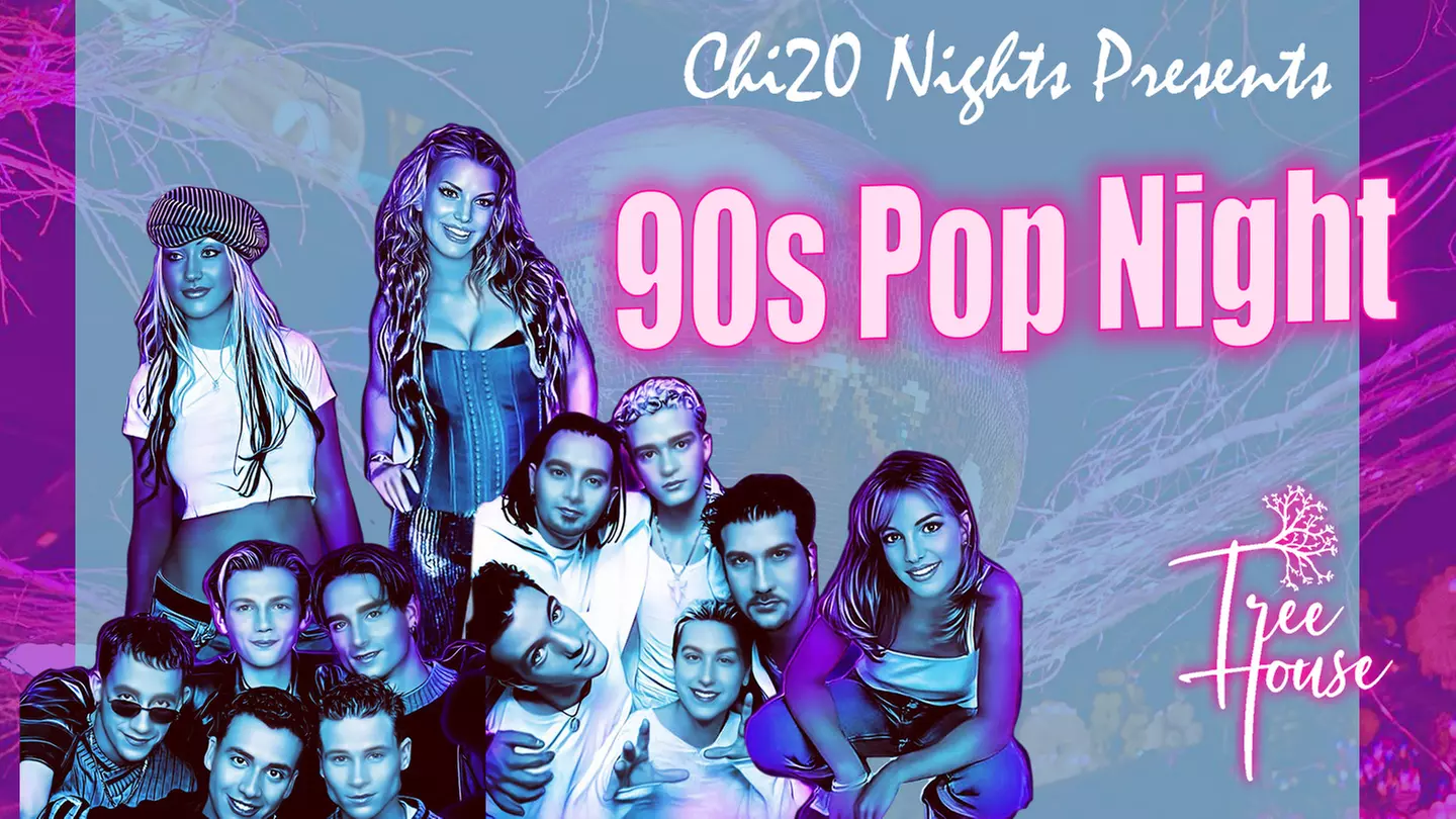 90s Pop Night at Tree House - 3 Hrs of Seltzer, Beer & Vodka Cocktails - Saturday, Aug 5, 2023 / 9:00pm - Primary Image