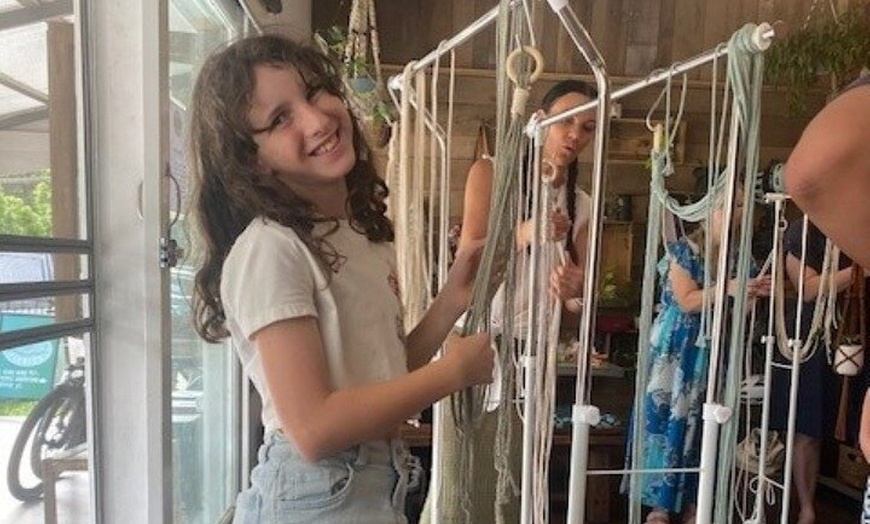 Image 2: Macrame Pot Holder Workshop Tamborine Mountain Australia