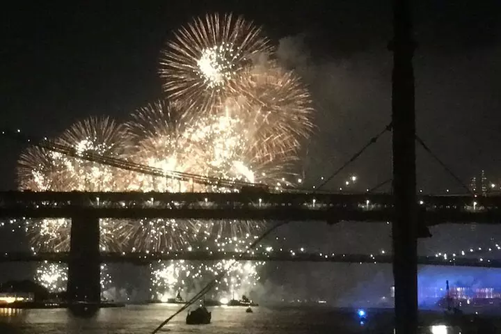 NYC: July 4 Macys Fireworks Cruise over Statue of Liberty