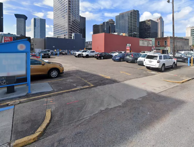 Parking at 1000 Perdido St. Lot