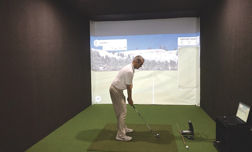 Image 1: $45 For A 2-Hour Play Or Practice Golf Session On The Simulator (Re...