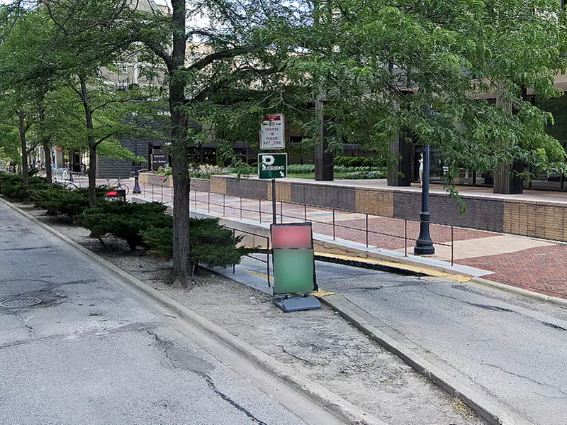 Parking at Orrington Plaza Garage