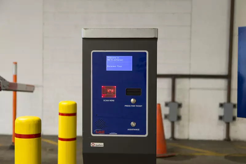 Parking at 180 N. Jefferson St. Garage