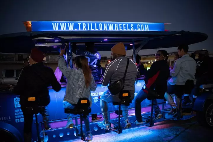 Explore Houston's Hip Hop Culture on a 100% Motorized Party Bike