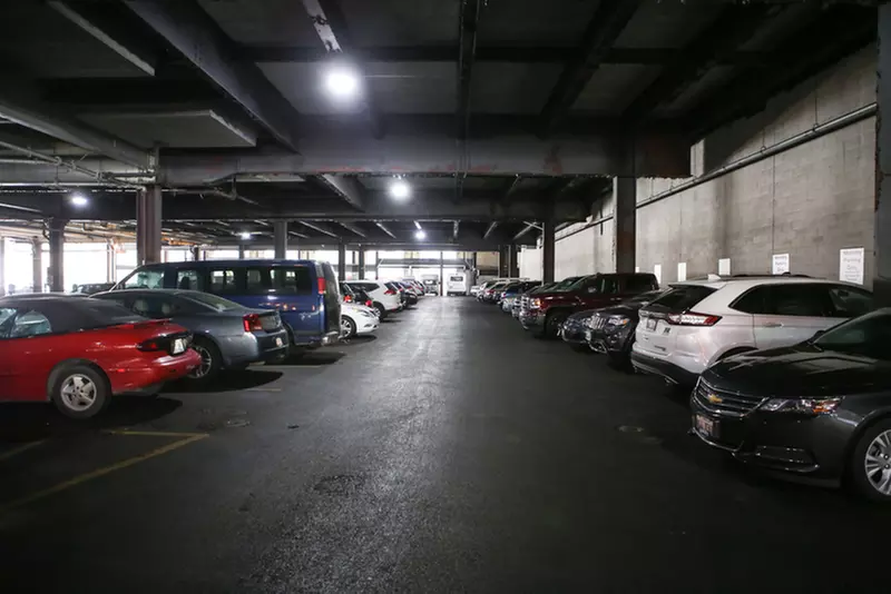 Parking at Underground Entrance - NBC Tower Parking Lot