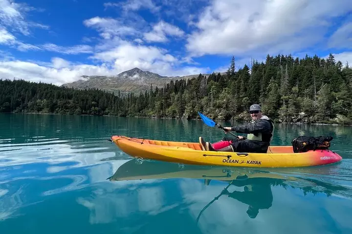 Kayak and Hike to Deep Blue, Glacially Carved Grant Lake, Alaska - Primary Image