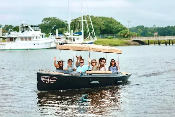 Private Captained Luxury Electric Boat Charter in Savannah - Primary Image