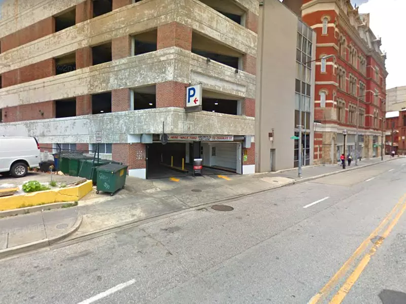 Parking at 16 W. Saratoga St. Garage