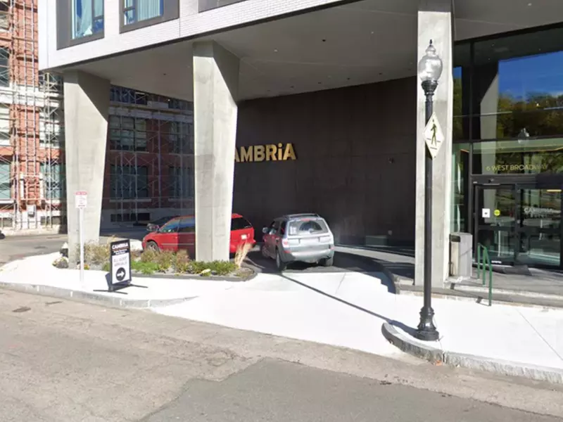 Parking at Cambria Hotel - Valet Kiosk