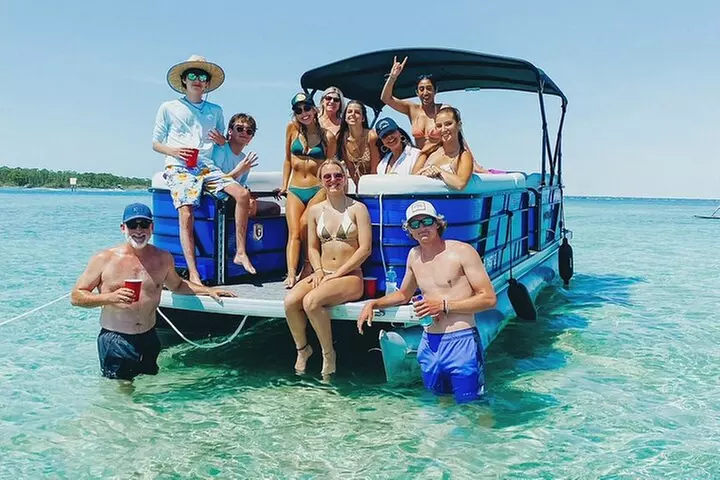 Full Day Pontoon Boat Rental from Okaloosa Island