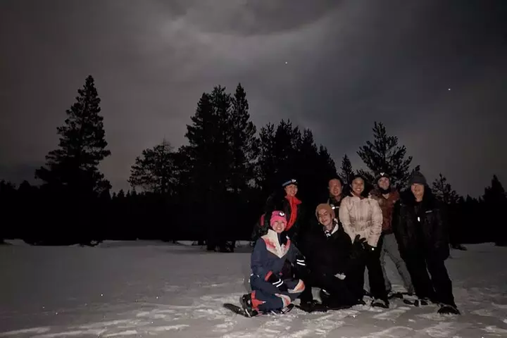 Tahoe National Forest Moonlight Snowshoe Tour Under a Starry Sky