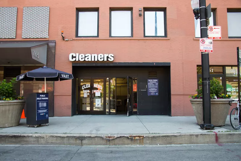 Parking at Cleaners Shoe Repair - Valet Kiosk