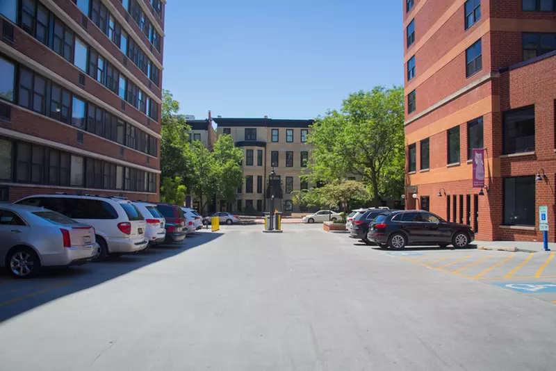 Parking at Belden Center Lot
