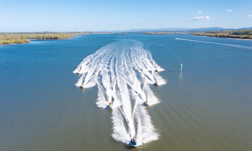 Image 4: 1.5 hr Jet Ski Safari tour to South Stradbroke Island!