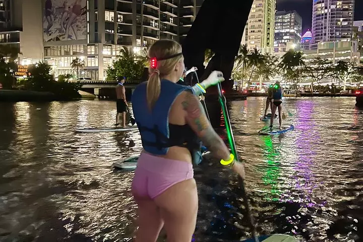 Night on Paddleboard Under the Lights Experience in Fort Lauderdale