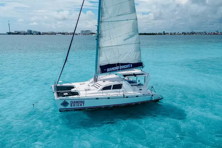 Luxury Catamaran tour to Isla Mujeres with transportation from Playa del Carmen - Primary Image