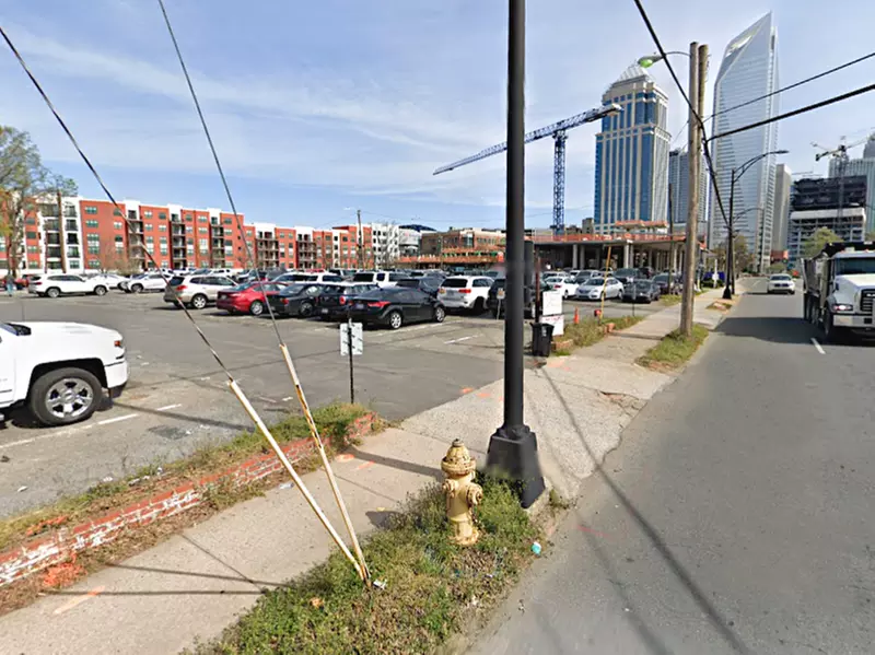 Parking at 1106 S. Tryon St. Lot