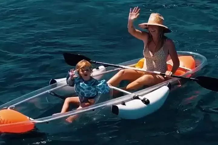 Clear Bottom Glassy Kayak Rental | MAUI | Safe and Stable Kayaks