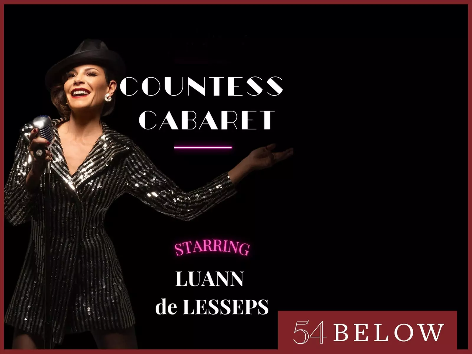 Countess Cabaret Starring Real Housewives of NY's Luann de Lesseps - Wednesday, Jan 31, 2024 / 9:30pm - Primary Image