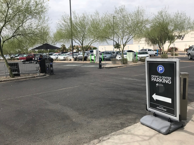 Parking at Arrowhead Towne Center Lot