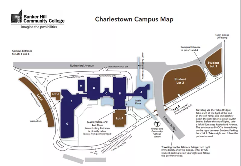 Parking at BHCC Student Lot 1 & Lot 2 - Second Medium