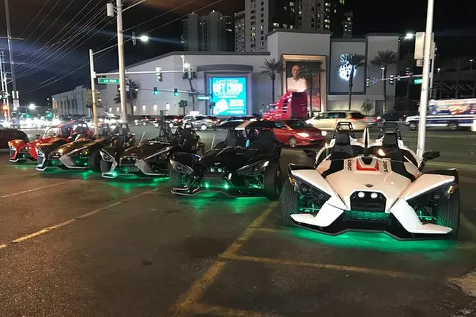 SinCity Moto Guided Polaris Slingshot Las Vegas Strip Night Tour - Primary Image