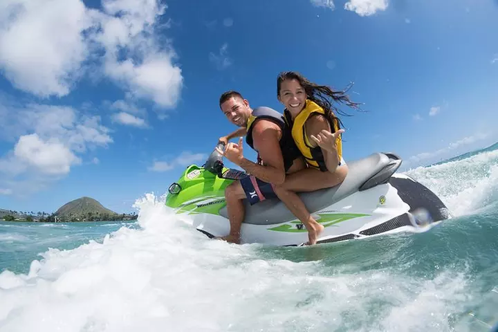 Jet Ski Ride Maunalua Bay. Tandem-2 people ride-price per person - Primary Image