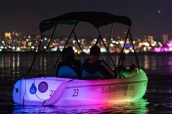 Glow Nightime Pedal Boat Rental in San Diego Bay