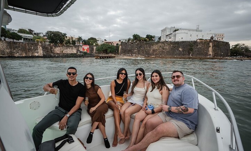 Image 23: Private Old San Juan Bay Boat Sunset-Night Cruise