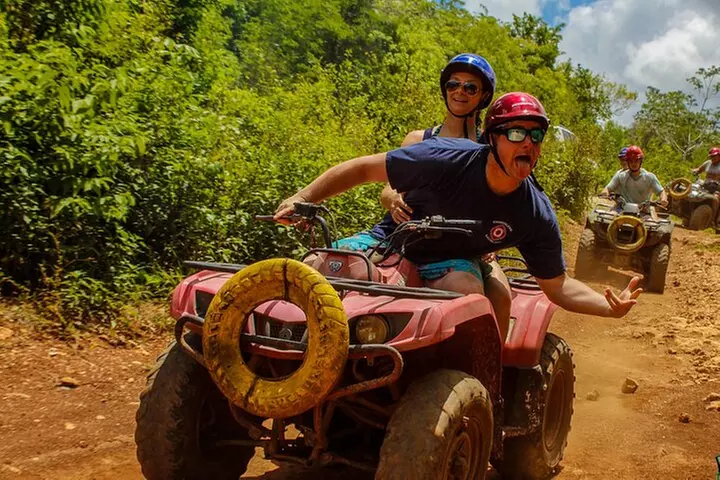The Best Adrenaline Park! ATV´s Ziplines & Cenote swim experience from Cancun - Primary Image