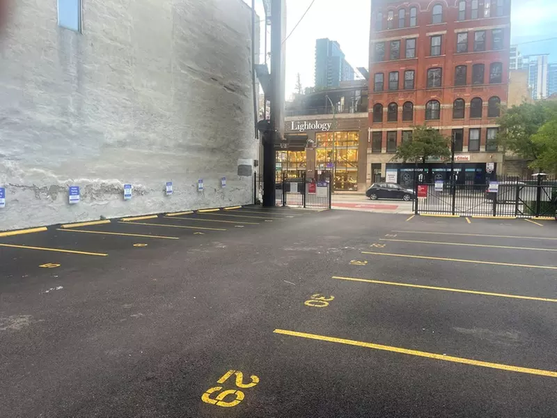 Parking at 220 W. Chicago Ave. Lot