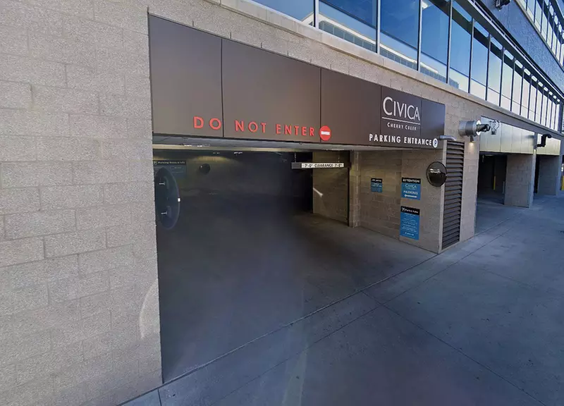 Parking at Alley Entrance - Civica Cheery Creek Garage - Second Medium