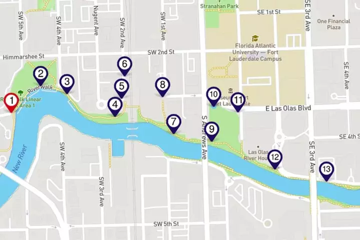 Fort Lauderdale Riverwalk Self-guided Audio Walking Tour