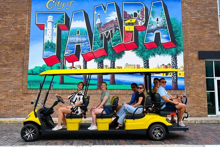 Locally-Guided Tampa Sightseeing Tour in Street-Legal Golf Cart