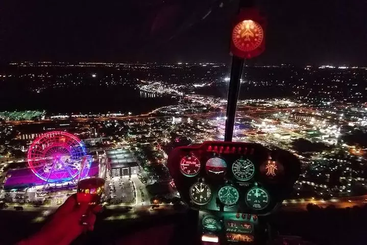 Private Helicopter After-hours 48 Miles Tour Theme Parks&Downtown