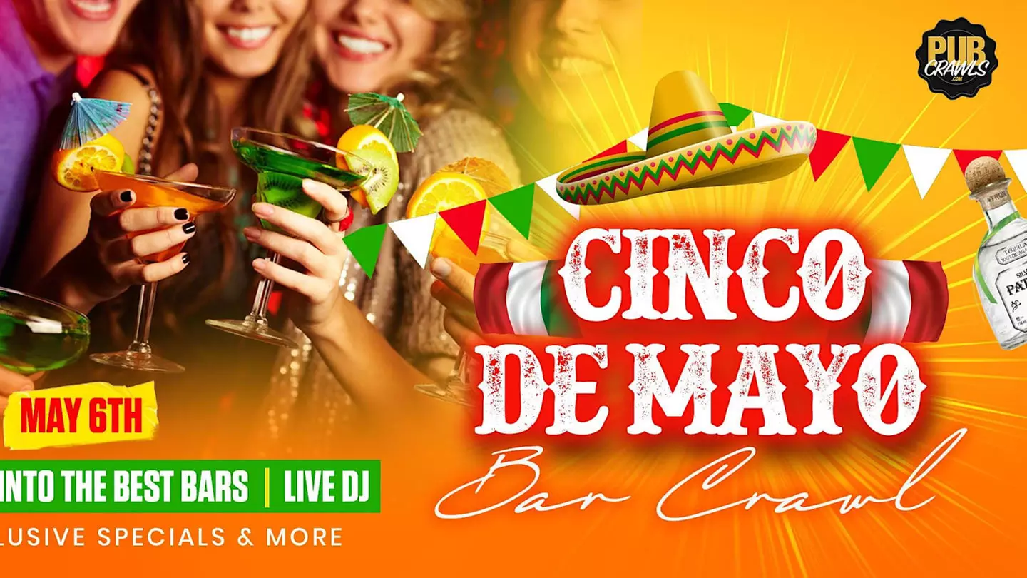 Hoboken Cinco de Mayo Weekend Bar Crawl - Saturday, May 6, 2023 / 2:00pm - Primary Image