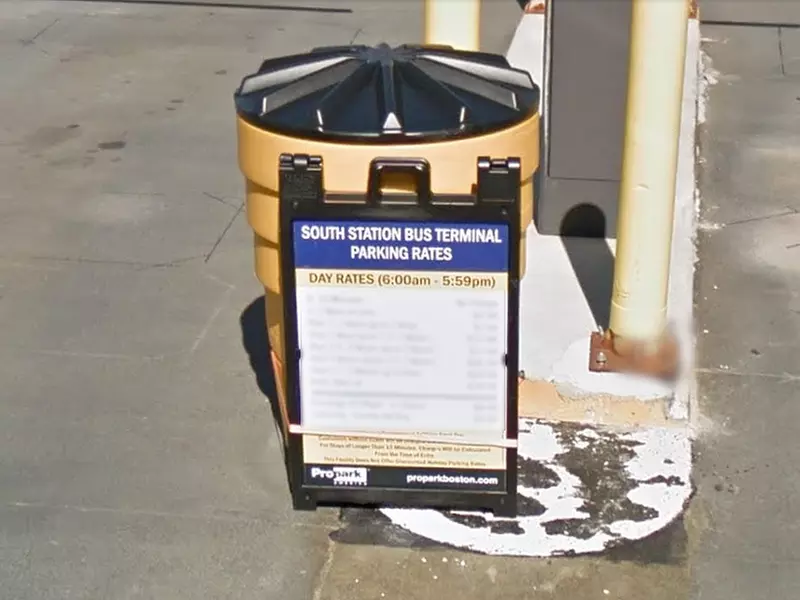 Parking at South Station Bus Parking Garage