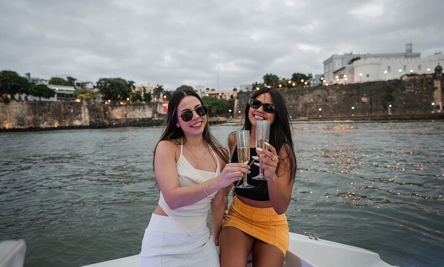 Image 6: Private Old San Juan Bay Boat Sunset-Night Cruise