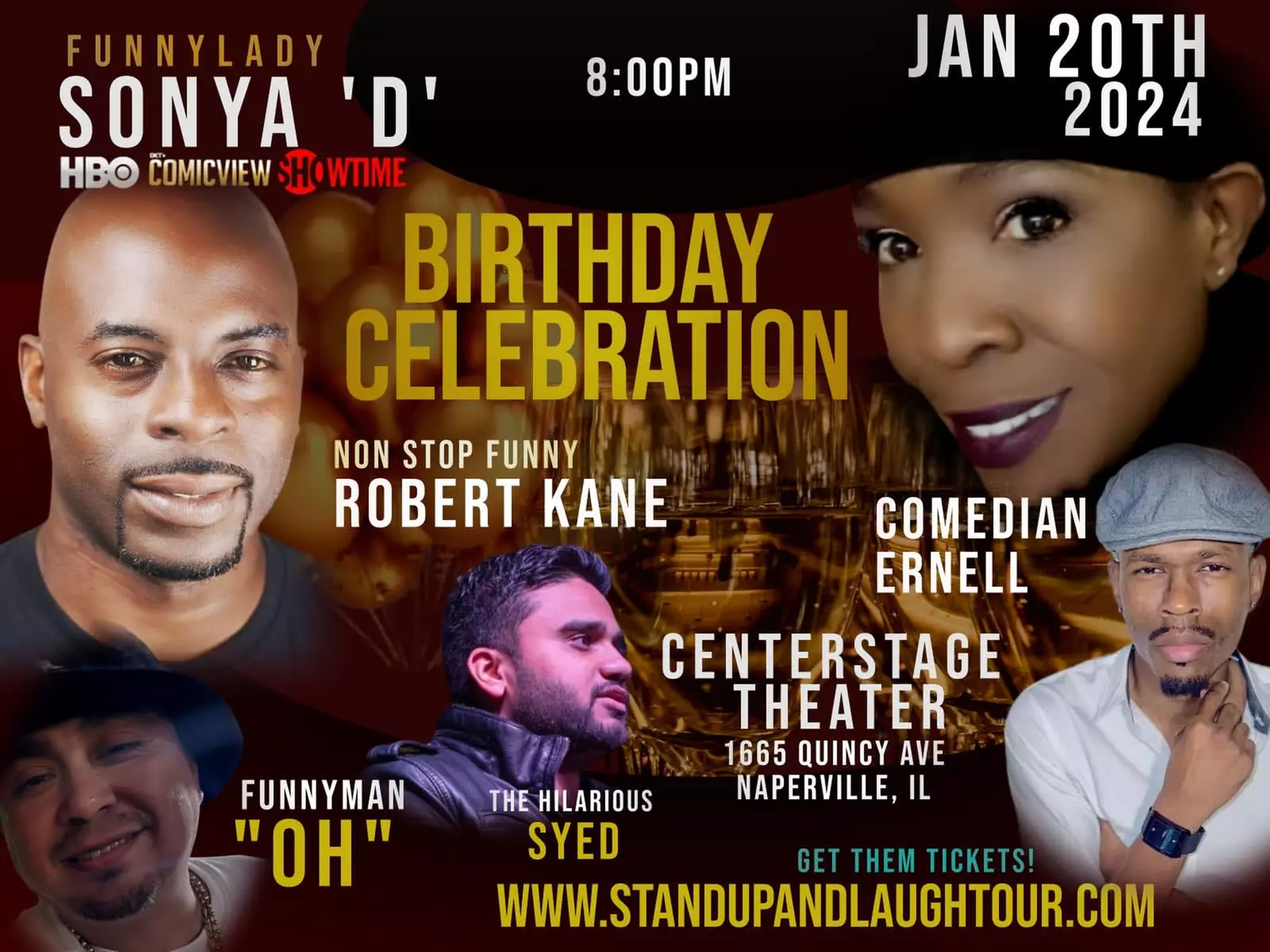 Capricorn Comedy Birthday Bash - Naperville, IL - Saturday, Jan 20, 2024 / 8:00pm - Primary Image
